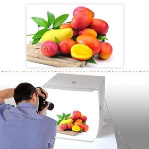 amzdeal 16x16 Inch
Portable Studio Light Box, Folding Photography Studio